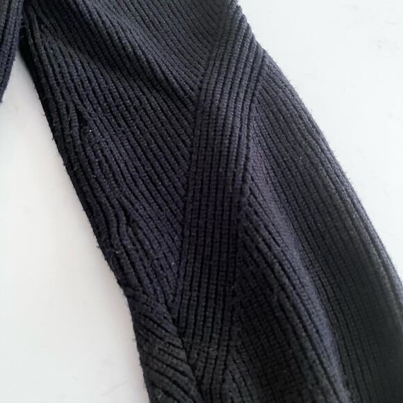 ZARA High Neck Black Sweater Large - Picture 4 of 8